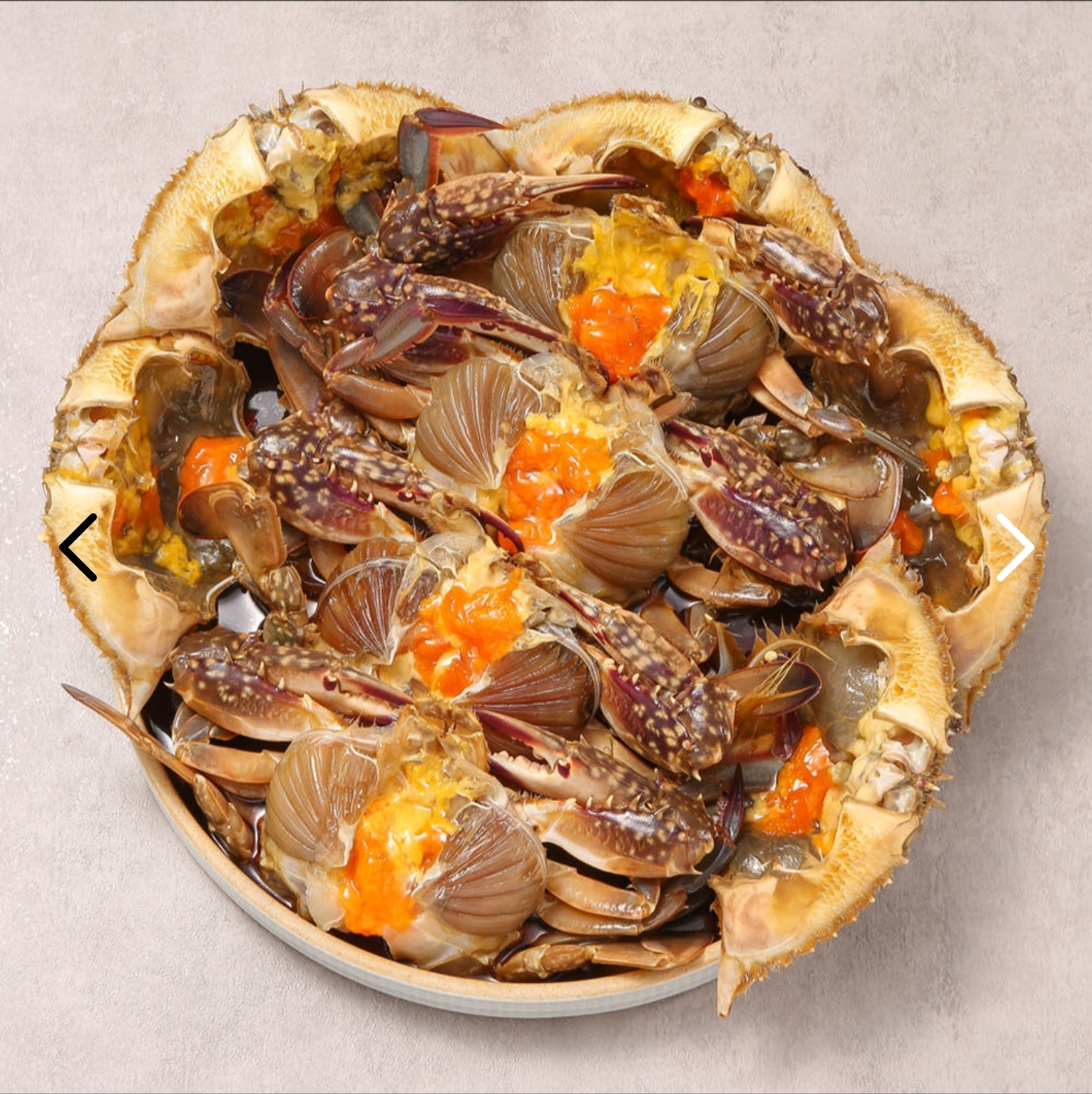 62년전통 알품게 삼대인천게장 간장게장 연평도 암꽃게 中자 2마리 (약1.7kg)
