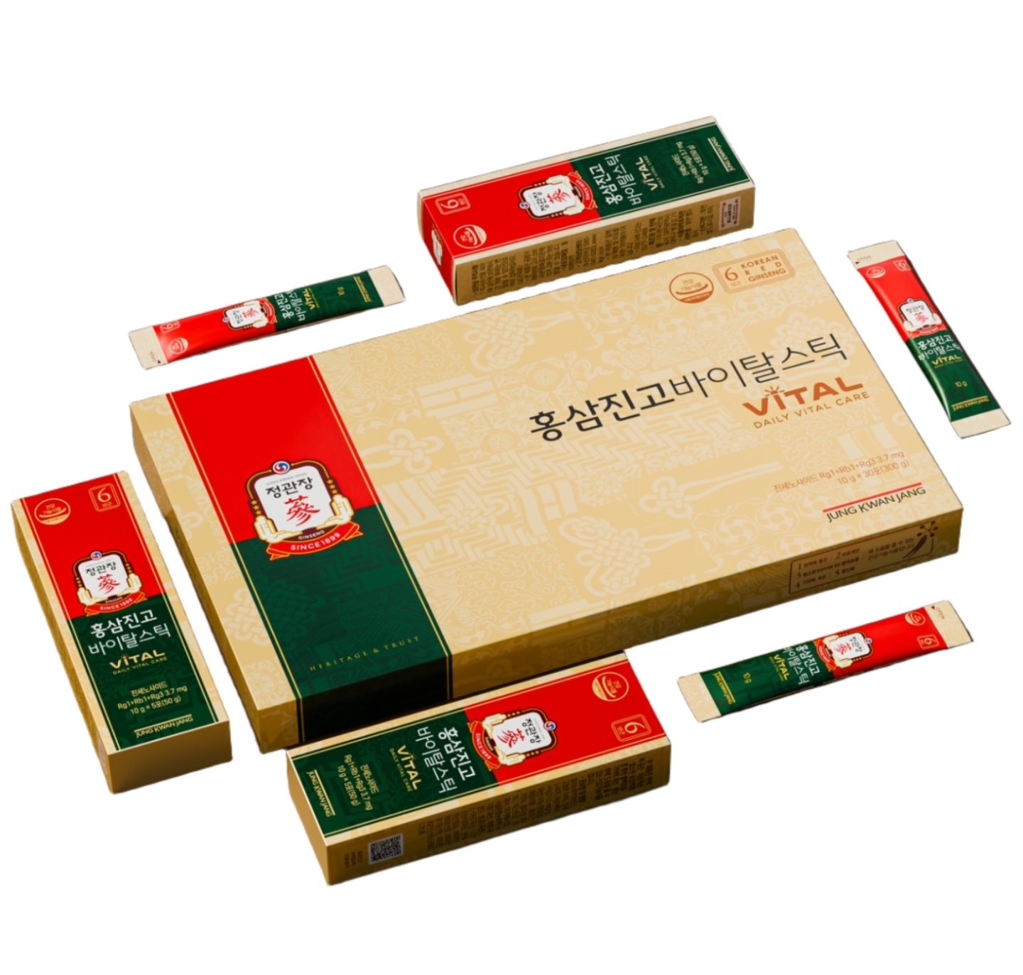 정관장 홍삼진고바이탈스틱 5개 300g 쇼핑백증정