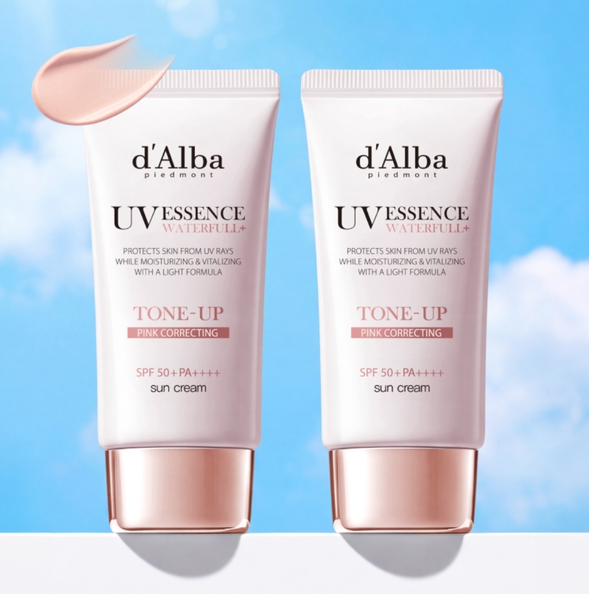 달바 비건 워터풀 핑크 톤업 선크림 50ml 2개