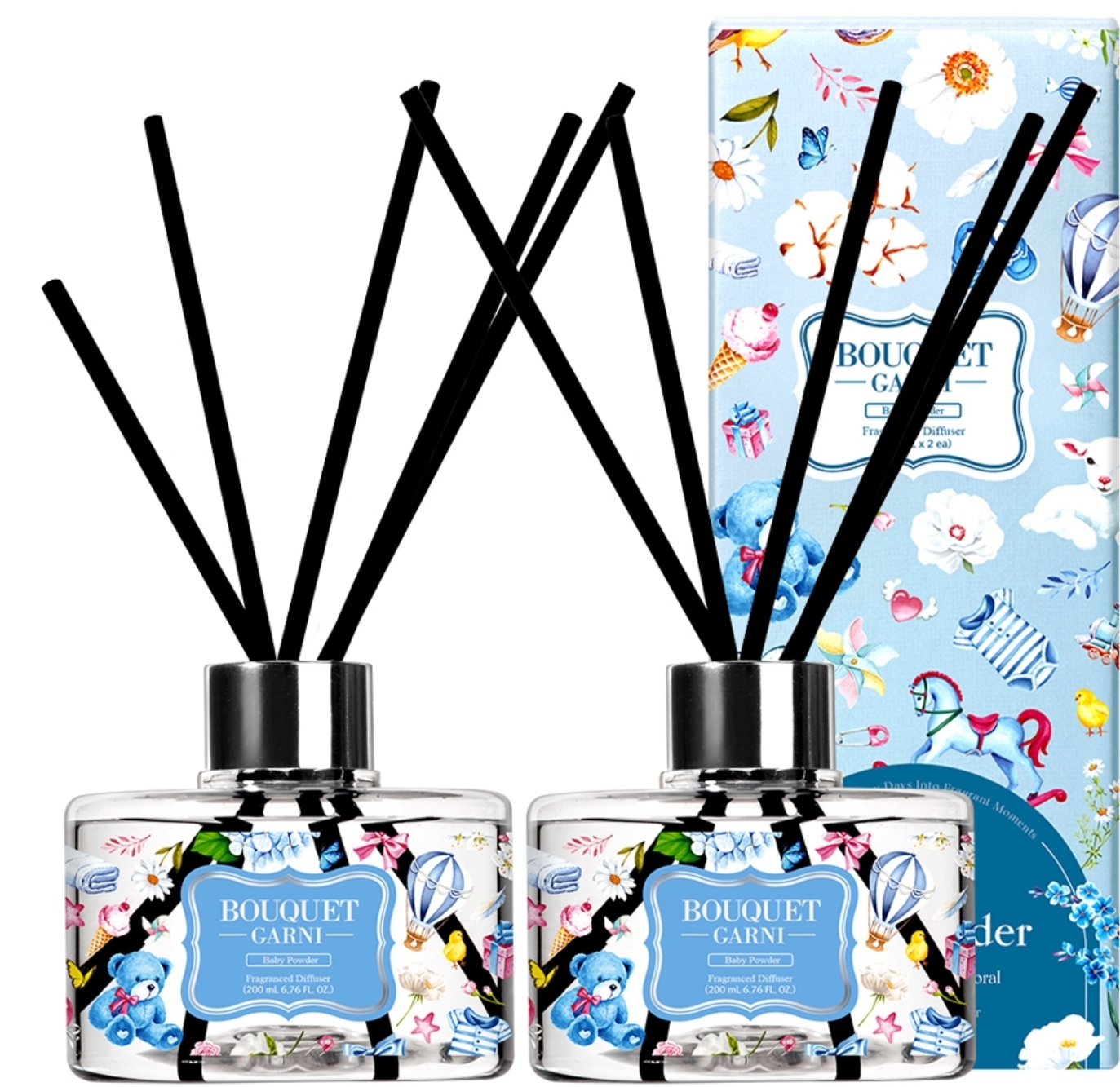 부케가르니 디퓨저 베이비 파우더 200ml 2개